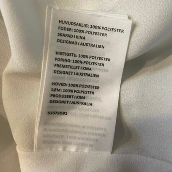 DB studio charmeuse ruffle mini dress back tie Perfect for a bride to be szL - Picture 8 of 16